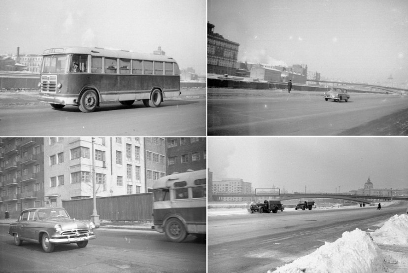 Для повноти картини ми підібрали ще кілька архівних знімків з рухомим по Котельнической набережній транспортом