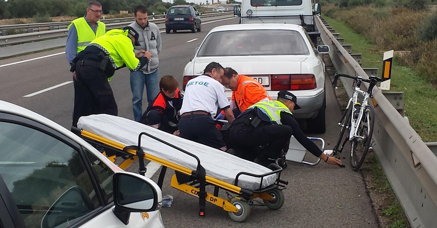 Минулої суботи в Галісії було зафіксовано ДТП, в якому постраждали відразу кілька велосипедистів